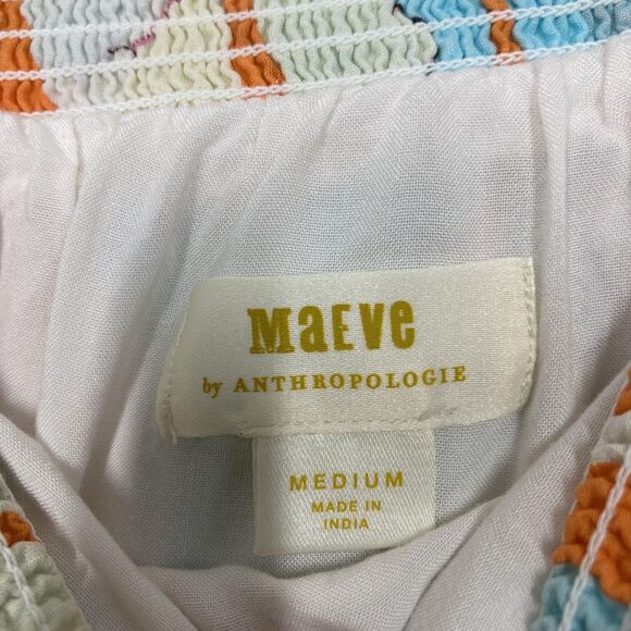 Maeve Anthropologie Skirt Womens Medium Abstract Midi Boho Lined Flowy Skirt - Picture 11 of 15